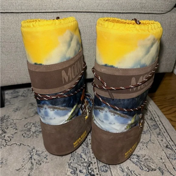 Moon Boot X Guest In Residence Icon High Postcard Cocoa Boots - Picture 9 of 10